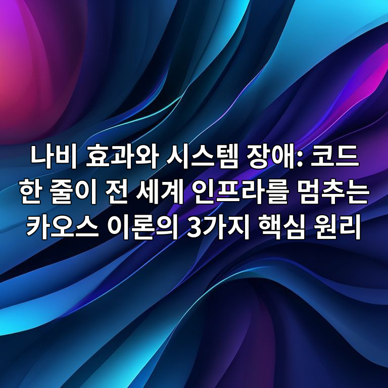 나비 효과와 시스템 장애