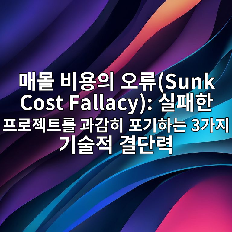 매몰 비용의 오류