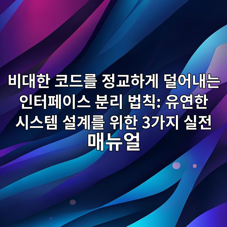 인터페이스 분리 법칙
